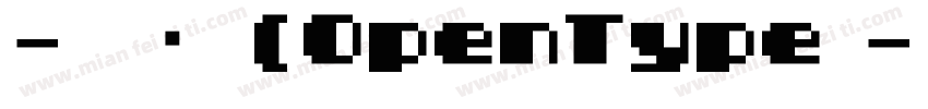 -常规 (OpenType - TrueType) (Version字体转换